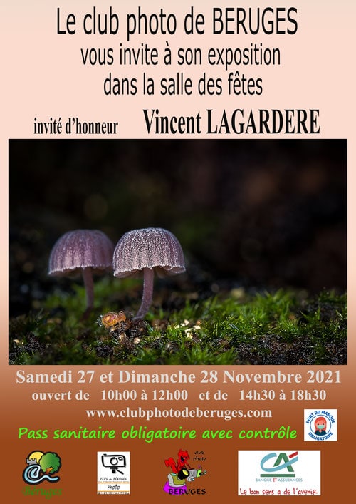 affiche Exposition du Club photo de Béruges 2021